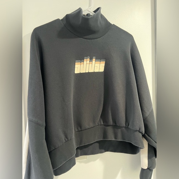 Adidas Black Ribbed Jacket - Picture 5 of 8